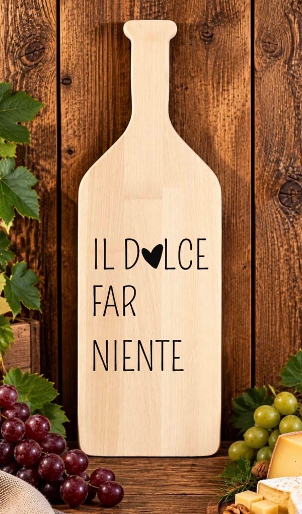 Fles-tapasplank : Il dolce far niente