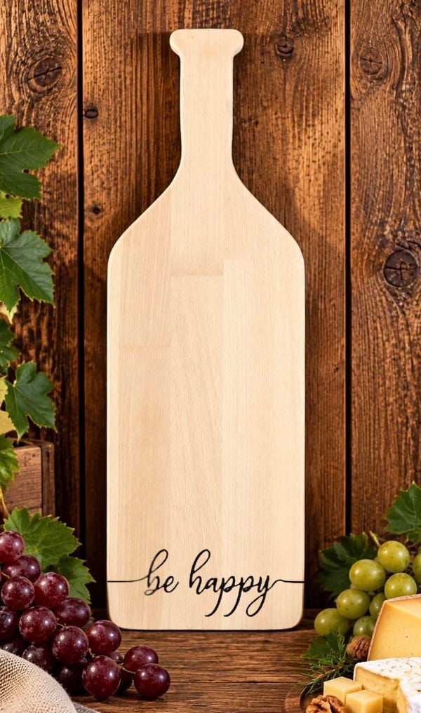 Fles-tapasplank : Be happy