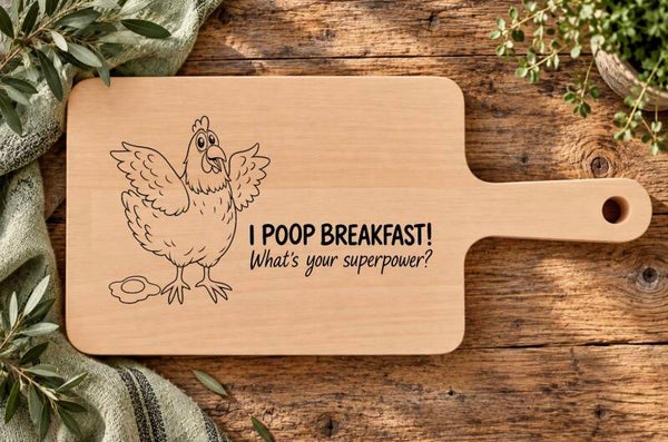 Ontbijtplankje : I poop breakfast what’s your superpower