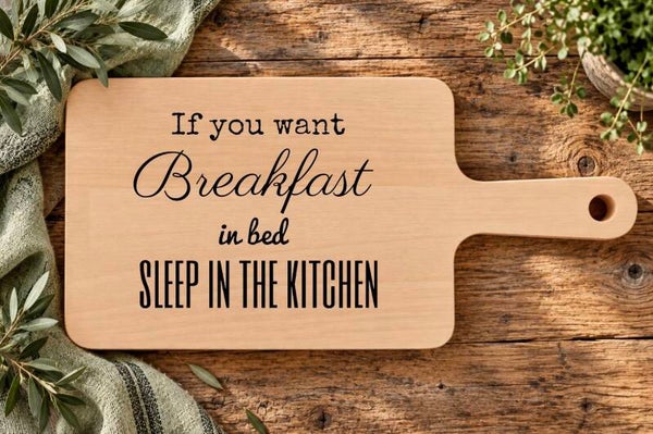 Ontbijtplankje : If you want breakfast in bed sleep in the kitchen.