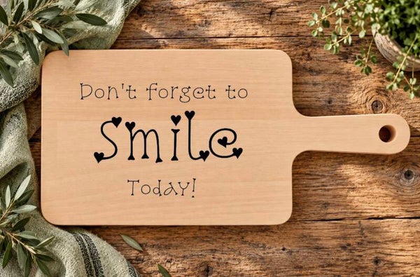 Ontbijtplankje: Don’t forget to smile today