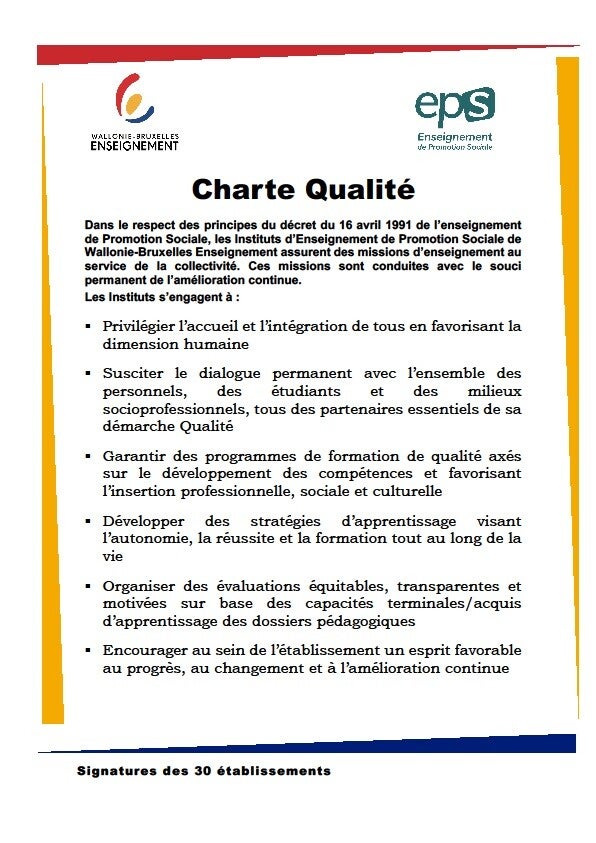 Charte De Qualité Travaux : Les 5 étapes de la démarche qualité – NRTC
