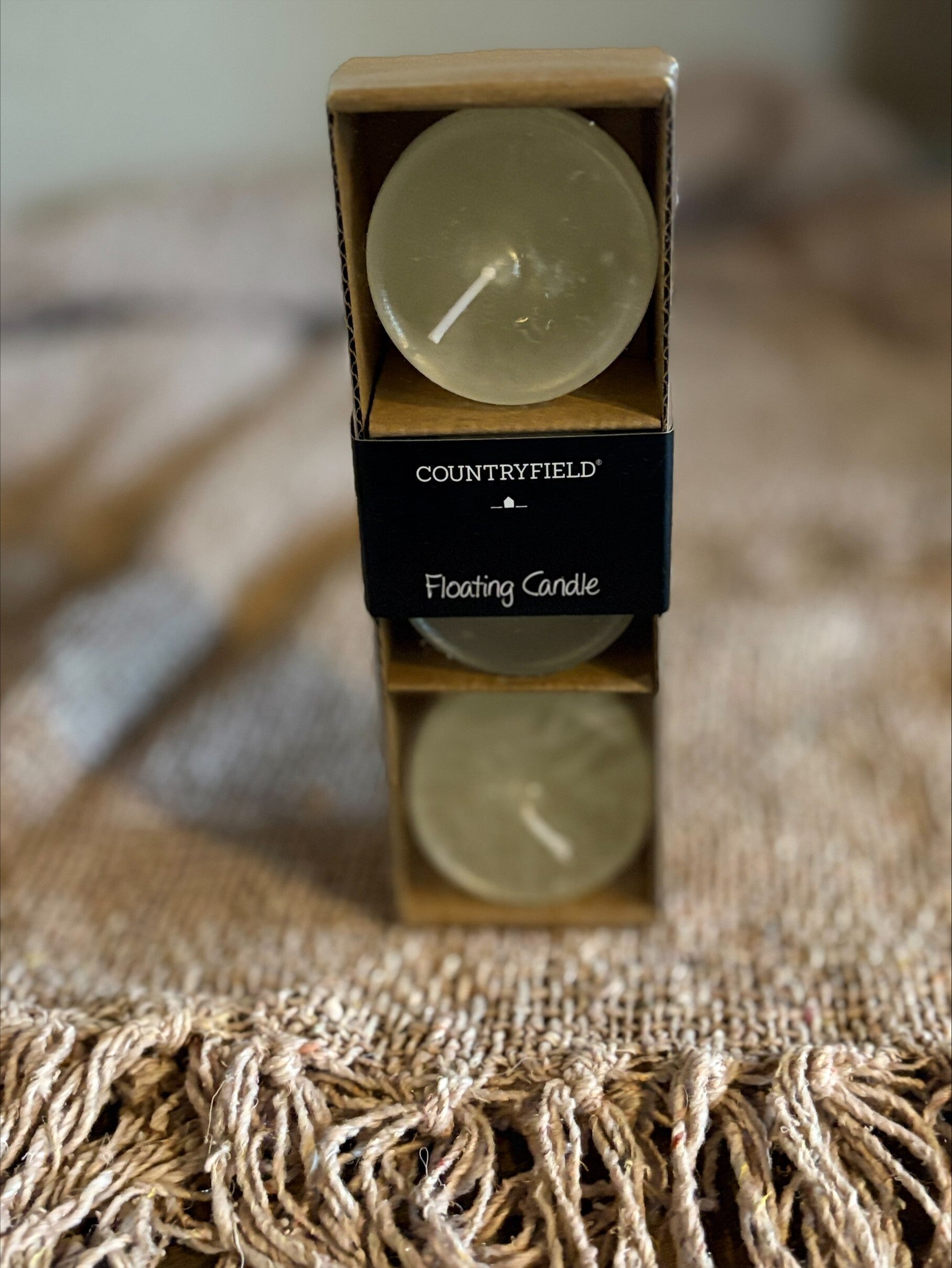 Countryfield drijfkaars s/3 crème