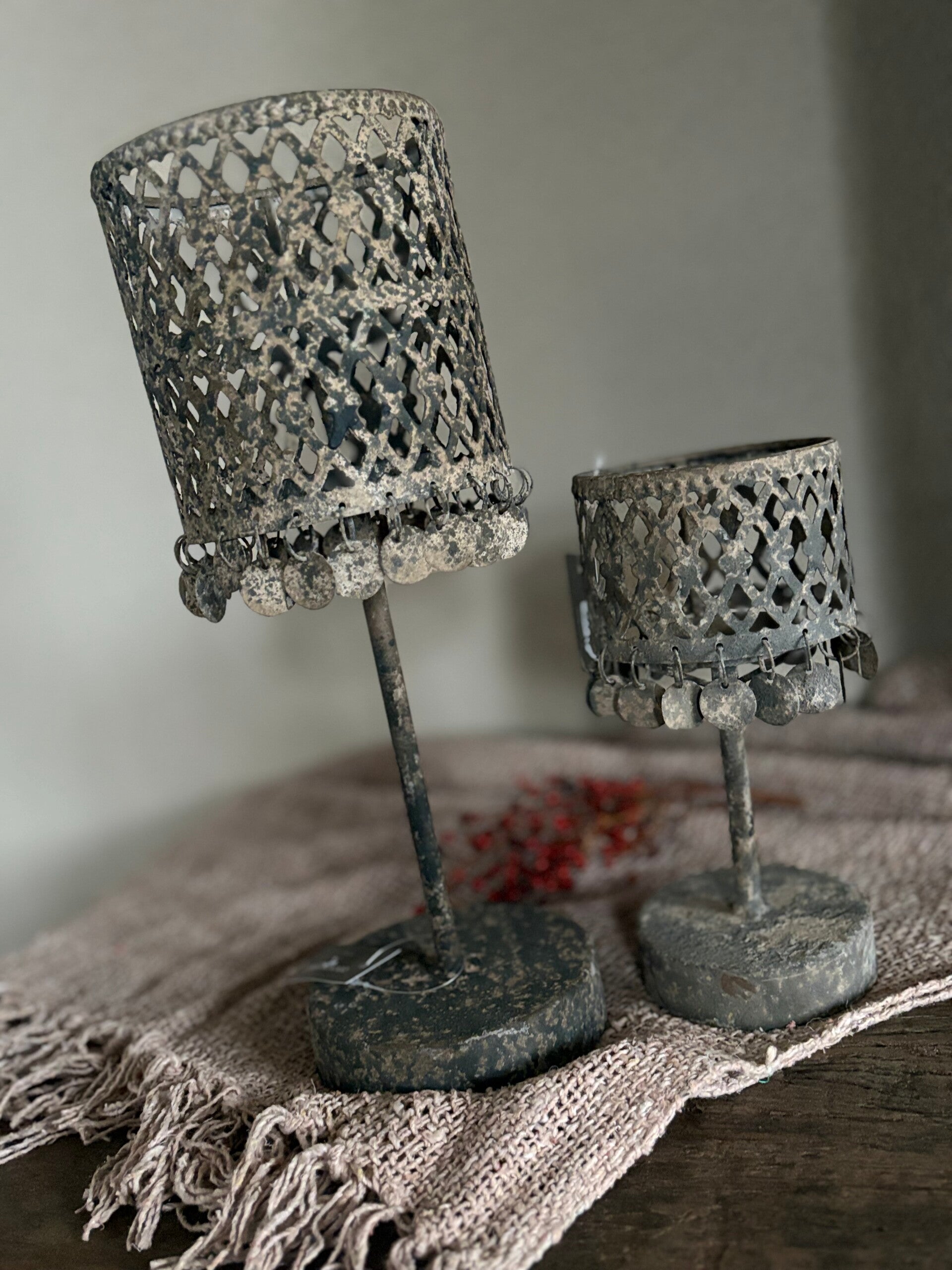 Kandelaar Amira grey klein