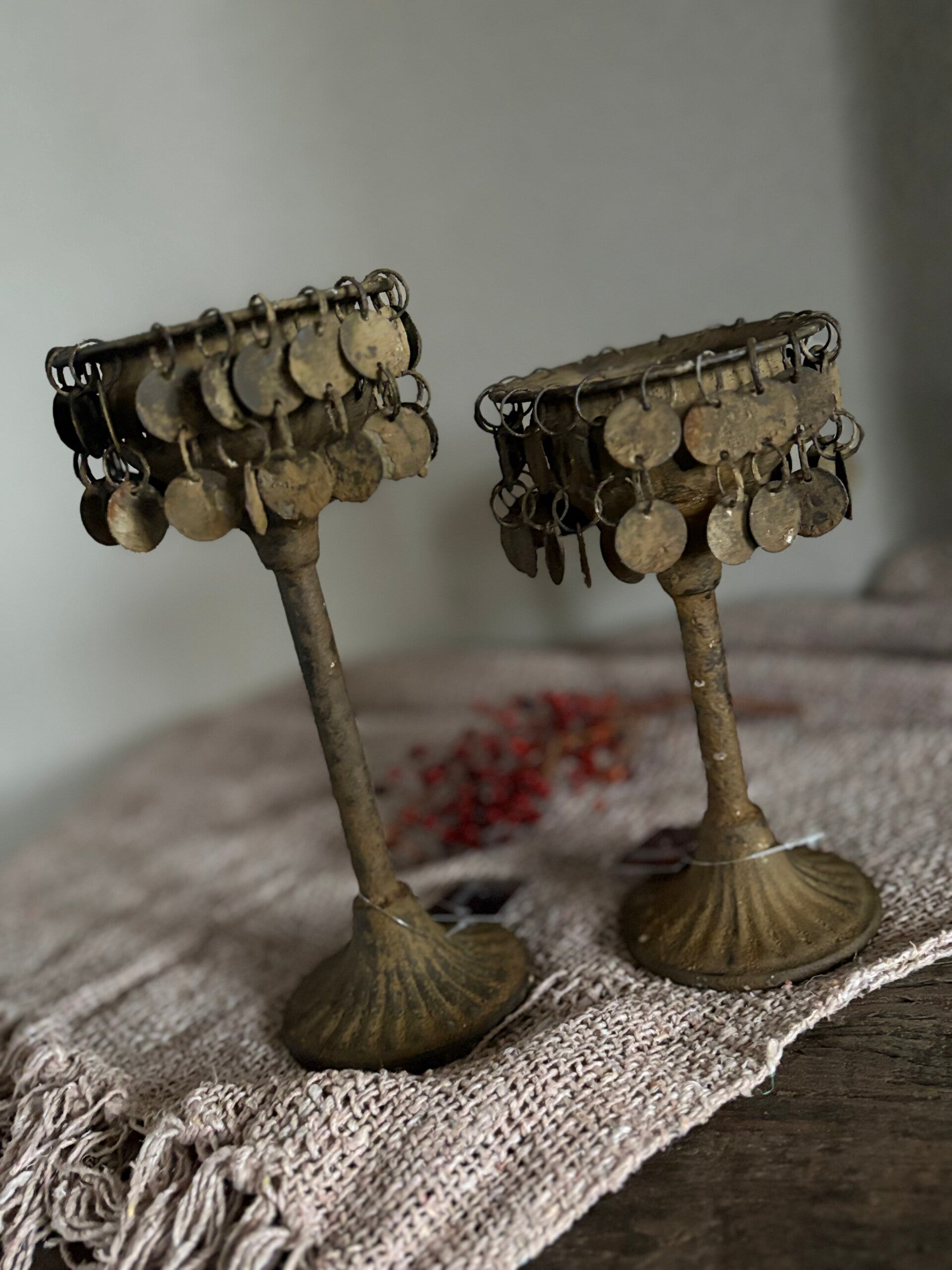 Kandelaar muntjes roest groot