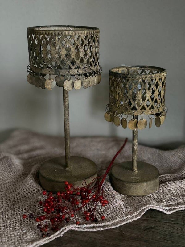 Tafellamp roest klein