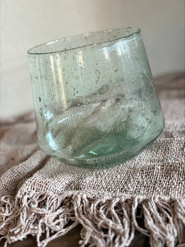 Windlicht bubbelglas M
