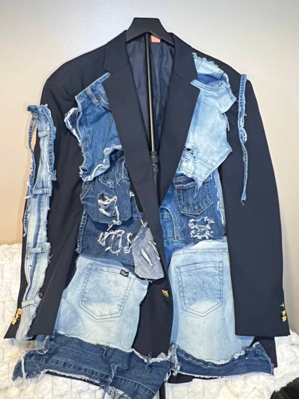 Custom Distressed Blazer