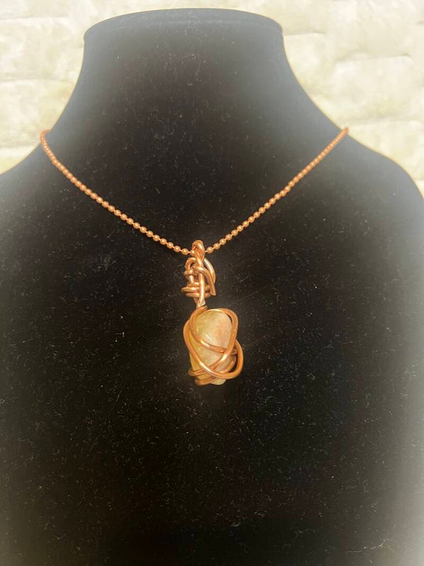 Handmade Citrine Crystal Necklace