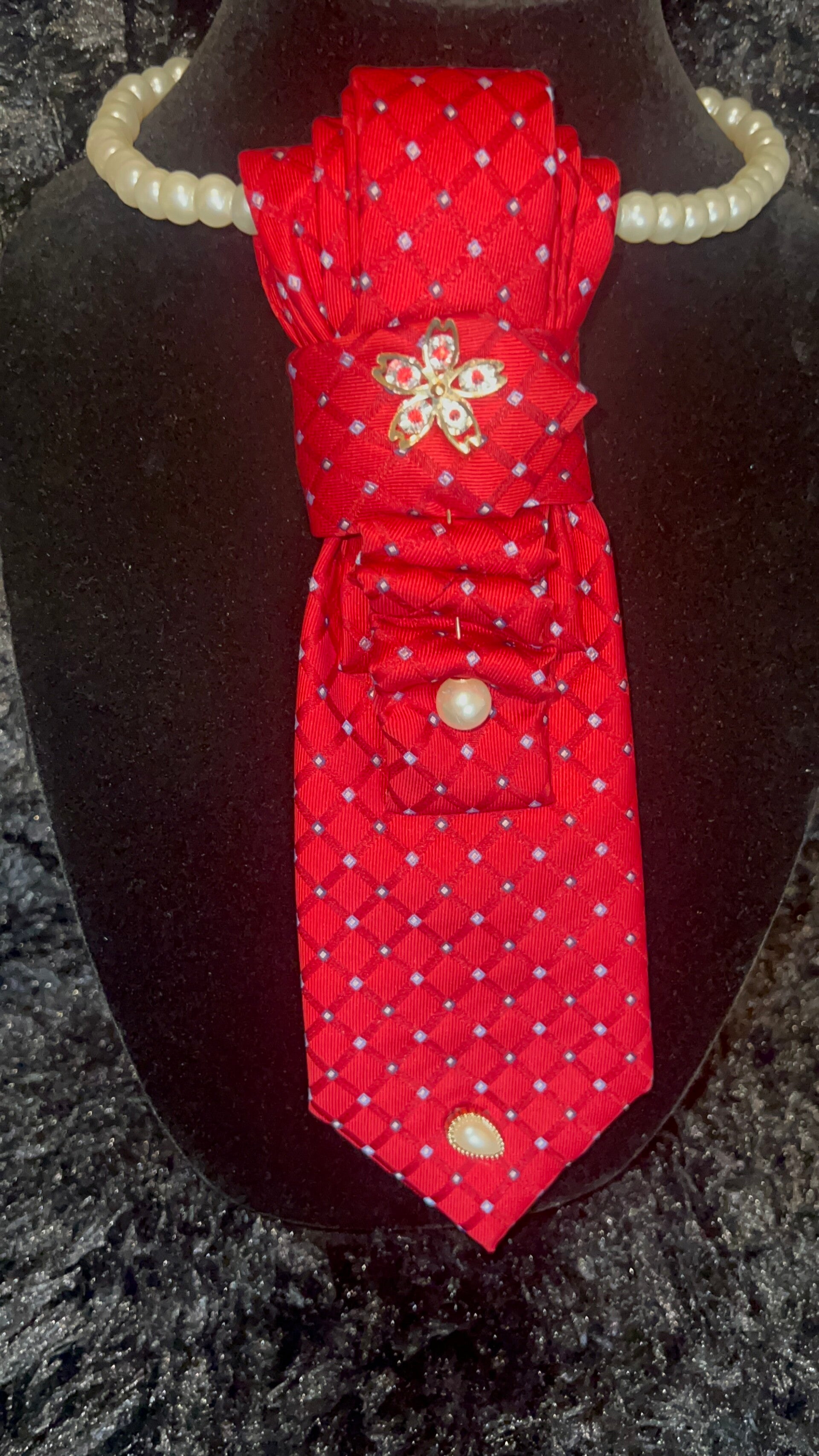 Starr Red Necktie Necklace