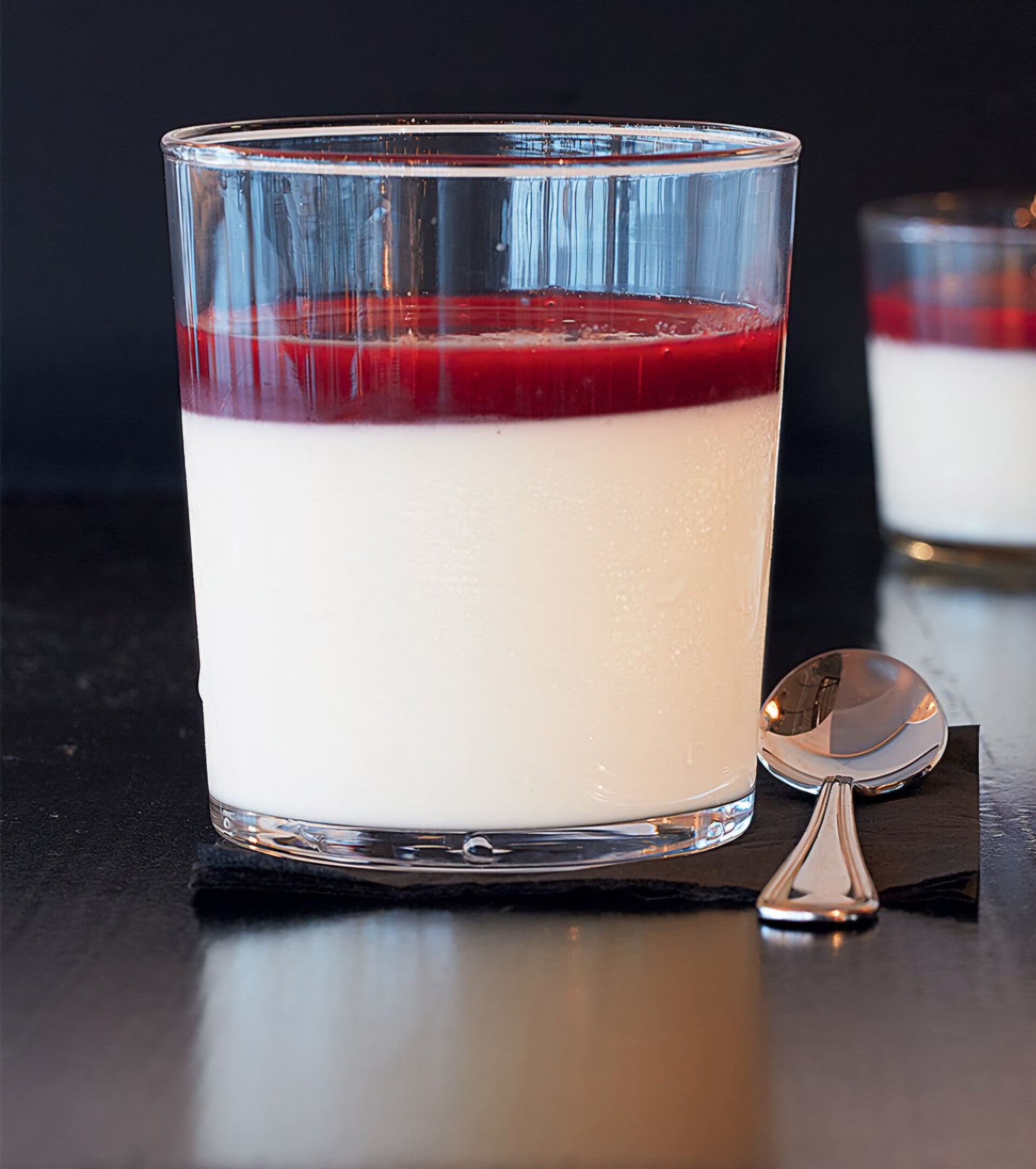 Pana cotta au colis fruits rouges
