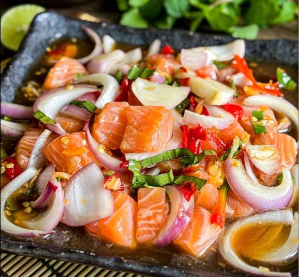 Salade de saumon Thai