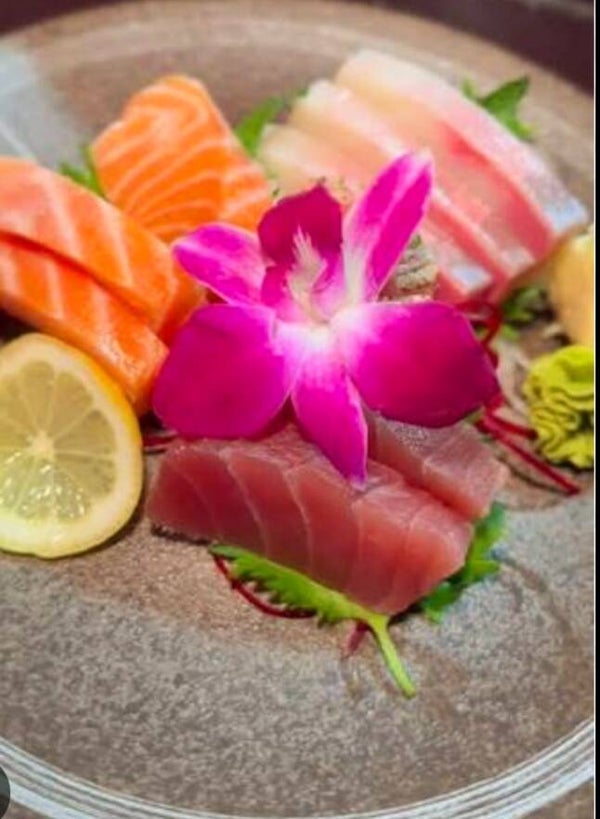 Sashimi de trio de poisson