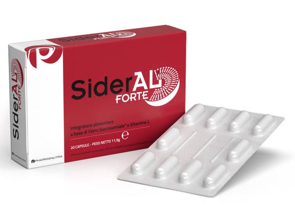 SIDERAL FORTE - 20 CAPSULE INTEGRATORE FERRO E VITAMINA C - PHARMANUTRA