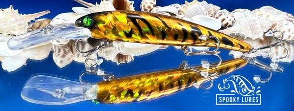 Bandit - Holographic candy yellow with black tiger stipes