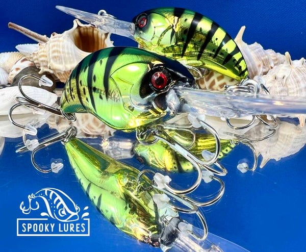 Blitz - Chrome candy poison green with black perch stripes