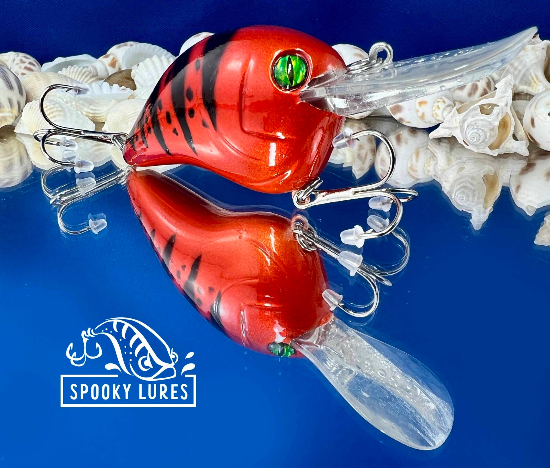 DT-10 - Candy blood red with black perch stripes and dots