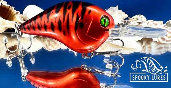 DT-10 - Candy blood red with black tiger scratch pattern