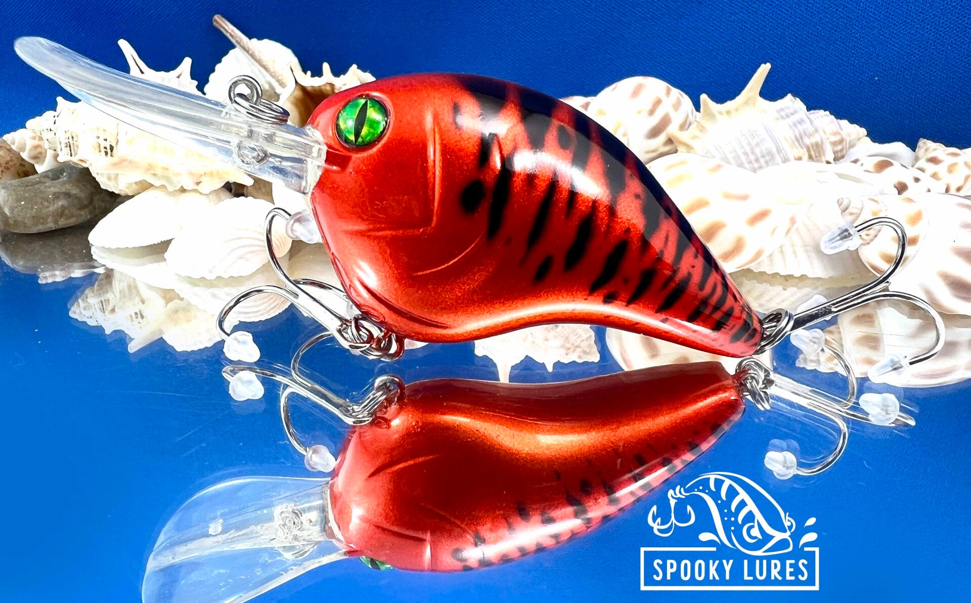 DT-10 - Candy blood red with black tiger stripes