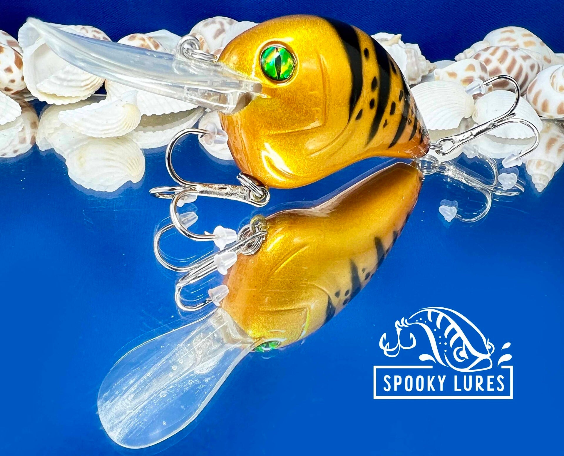 DT-10 - Candy yellow with black perch stripes and dots