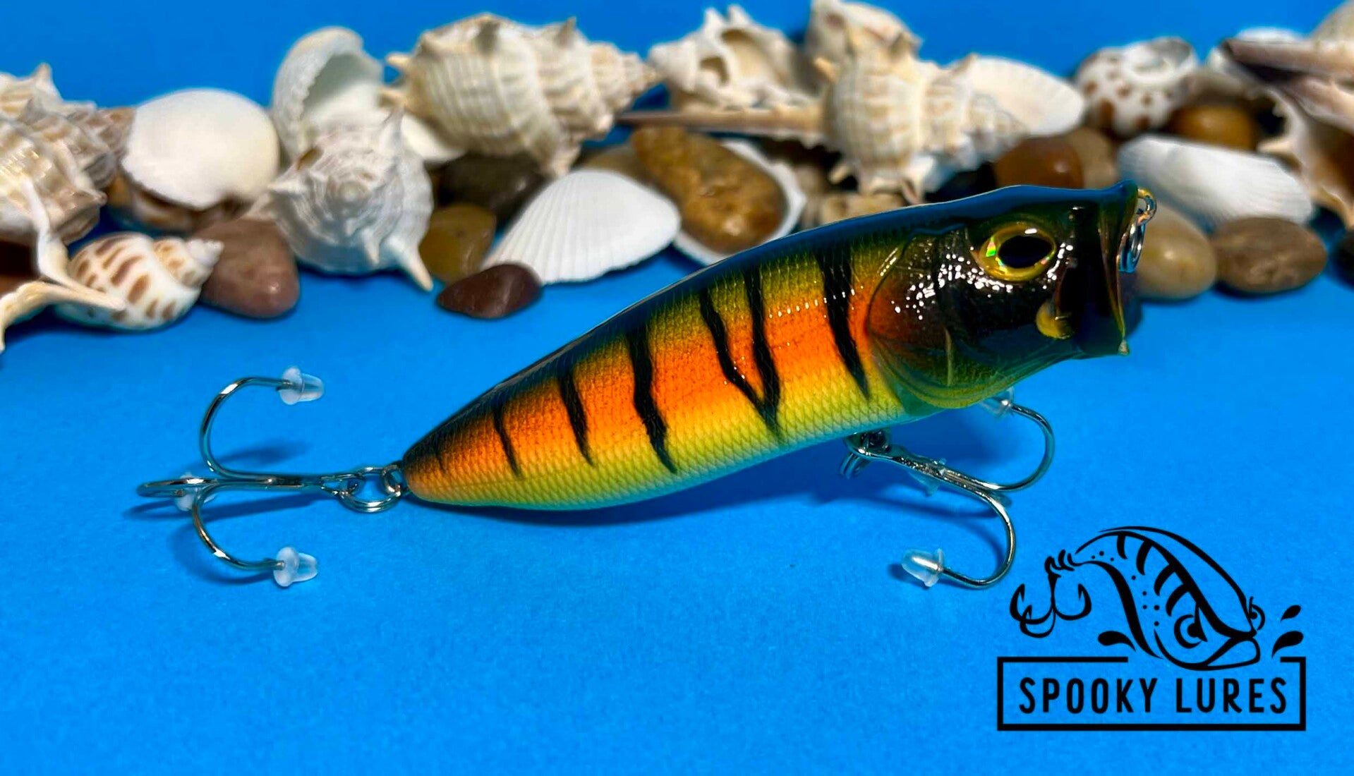 Vented Popper - Dark Green back Orange to yellow body