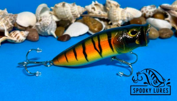 Vented Popper - Dark Green back Orange to yellow body