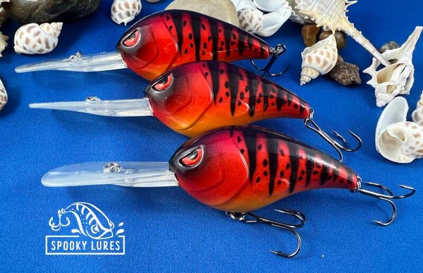 Fat Poppa - Red with black perch stripes