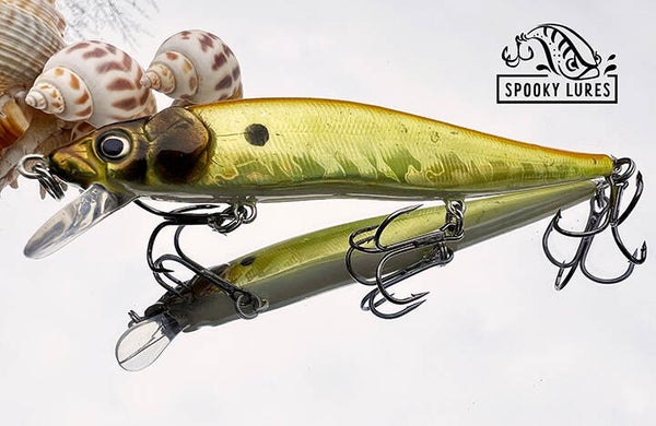 110 - Holographic yellow with brown face and black shad spot