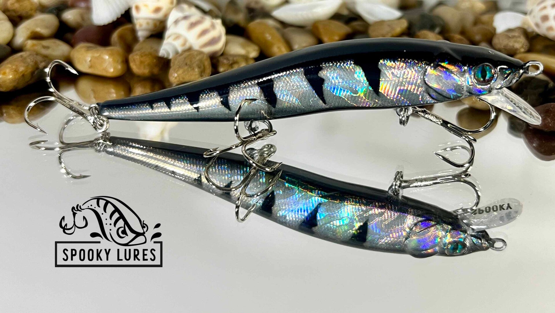 110 - Holographic with black back and perch stripes. Orange belly.