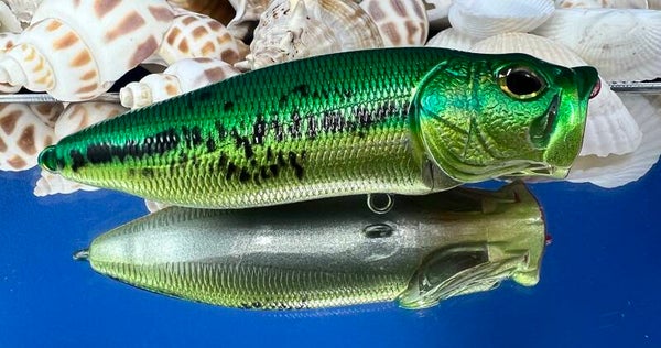 Vented Popper - Green baby bass