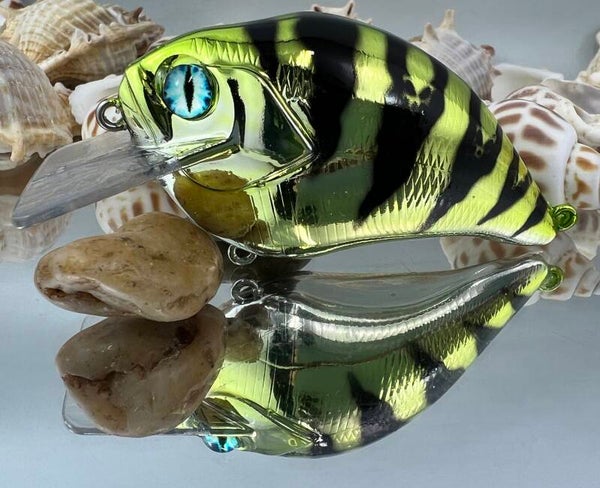 S-crank 1.5 - Candy green chrome with black perch pattern