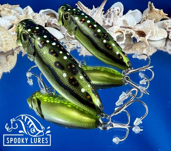 Vented Popper - Green frog pattern