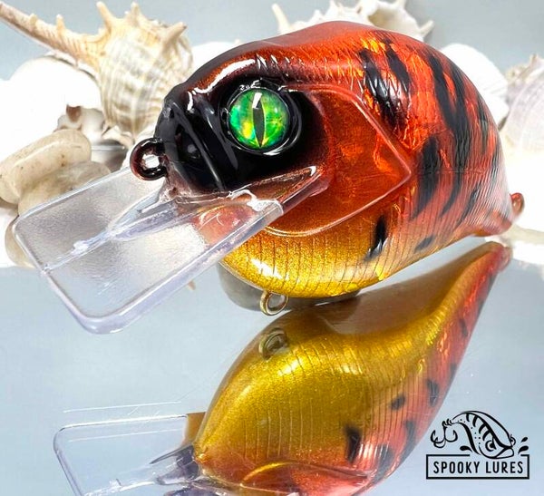 S-crank 1.5 - Holographic Candy orange fading to candy yellow - black stripes