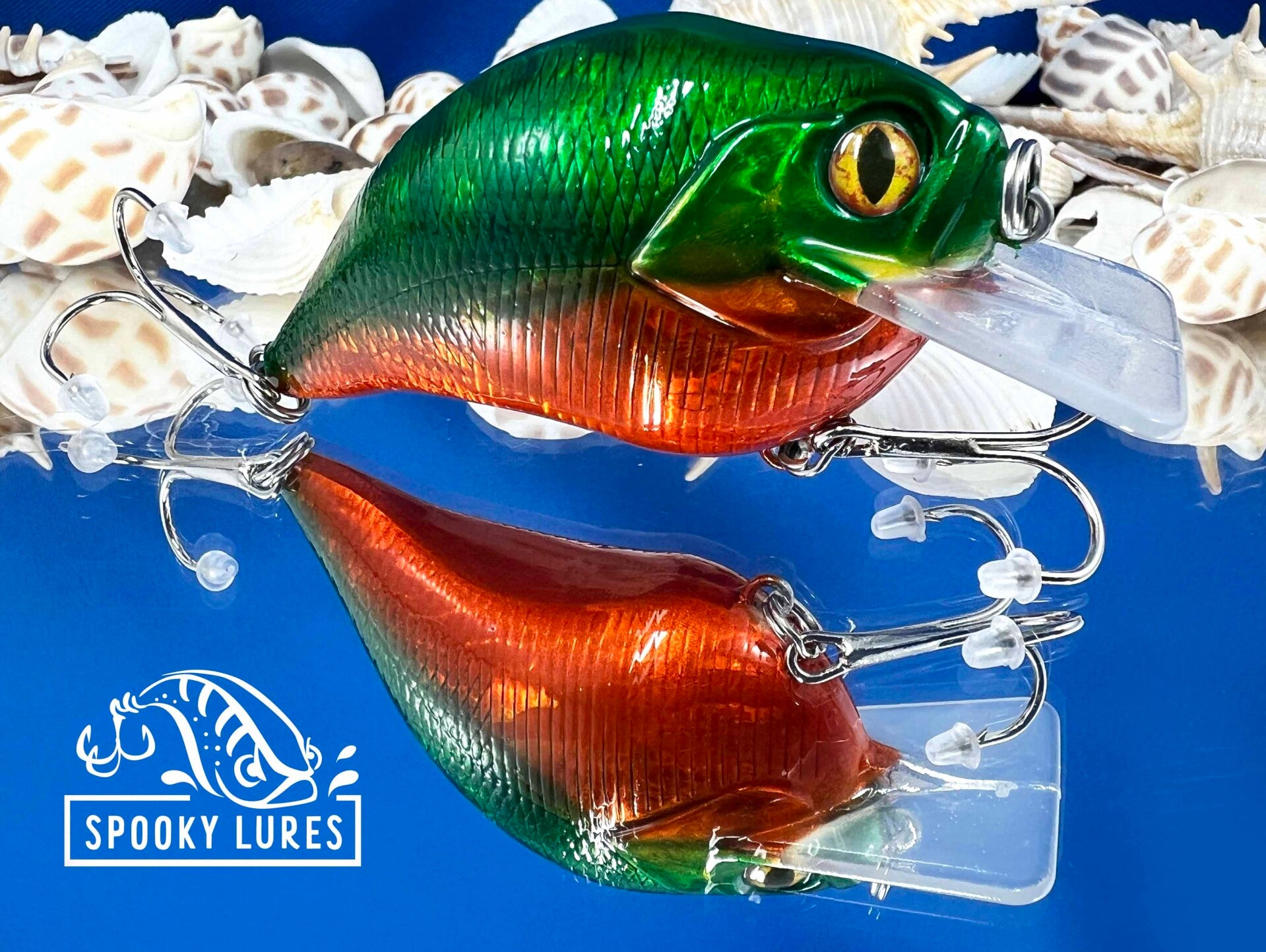 S-crank 1.5 - Holographic candy emerald green and candy orange