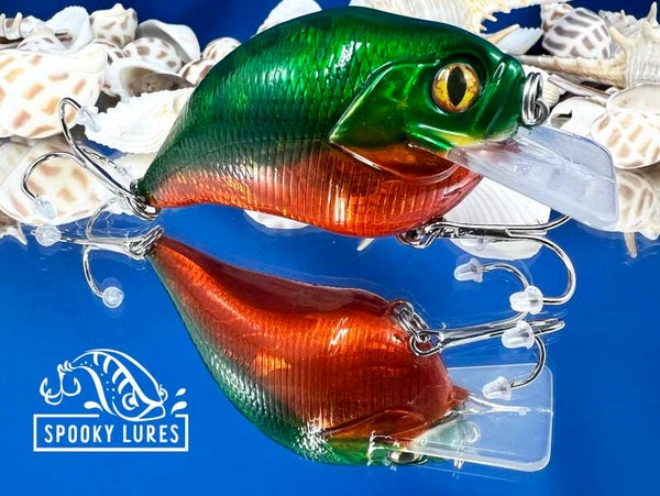 S-crank 1.5 - Holographic candy emerald green and candy orange