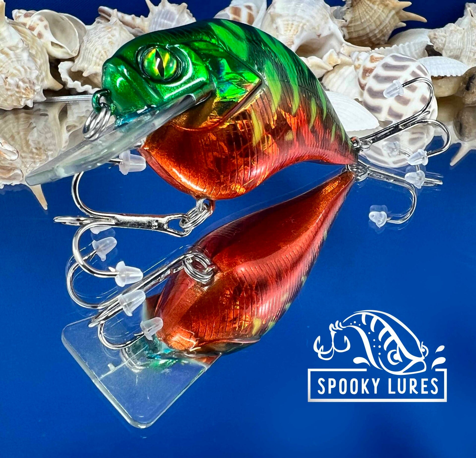 S-crank 1.5 - Candy orange and poison green - green stripes