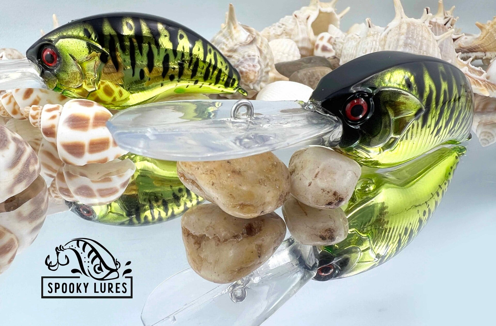 Blitz - Chrome candy poison green body, black back and tiger stripes
