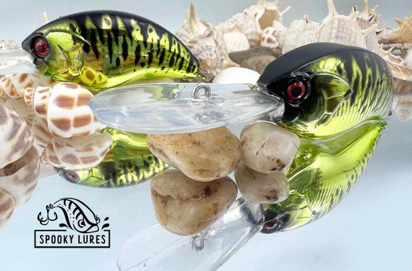 Blitz - Chrome candy poison green body, black back and tiger stripes
