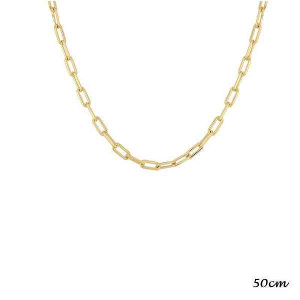 Chaîne Cartier P 50 cm, plaquée or 18 carats - Unisexe