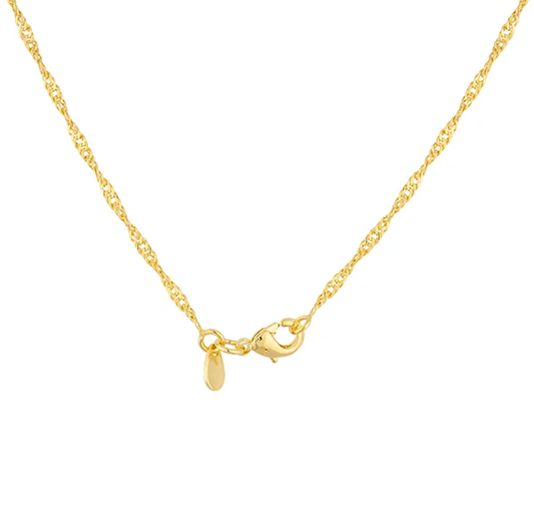 Chaîne Singapour 50 cm plaquée or 18 carats