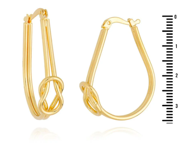 Créoles en plaqué or 18 carats garanties 1 an