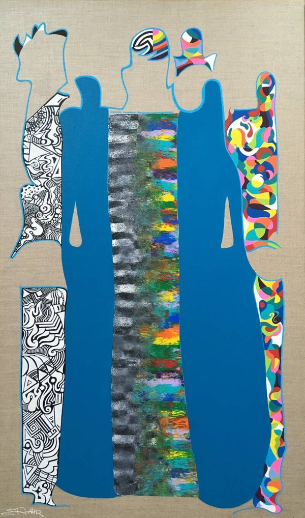 Natural canvas Acryl 100 x 70 cm (SOLD)