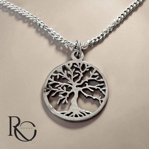 Tree of Life Hanger 925 Sterling Zilver – Levensboom Hanger met Ketting