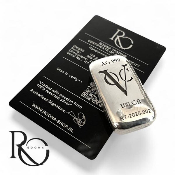 100 Gram VOC zilverbaar