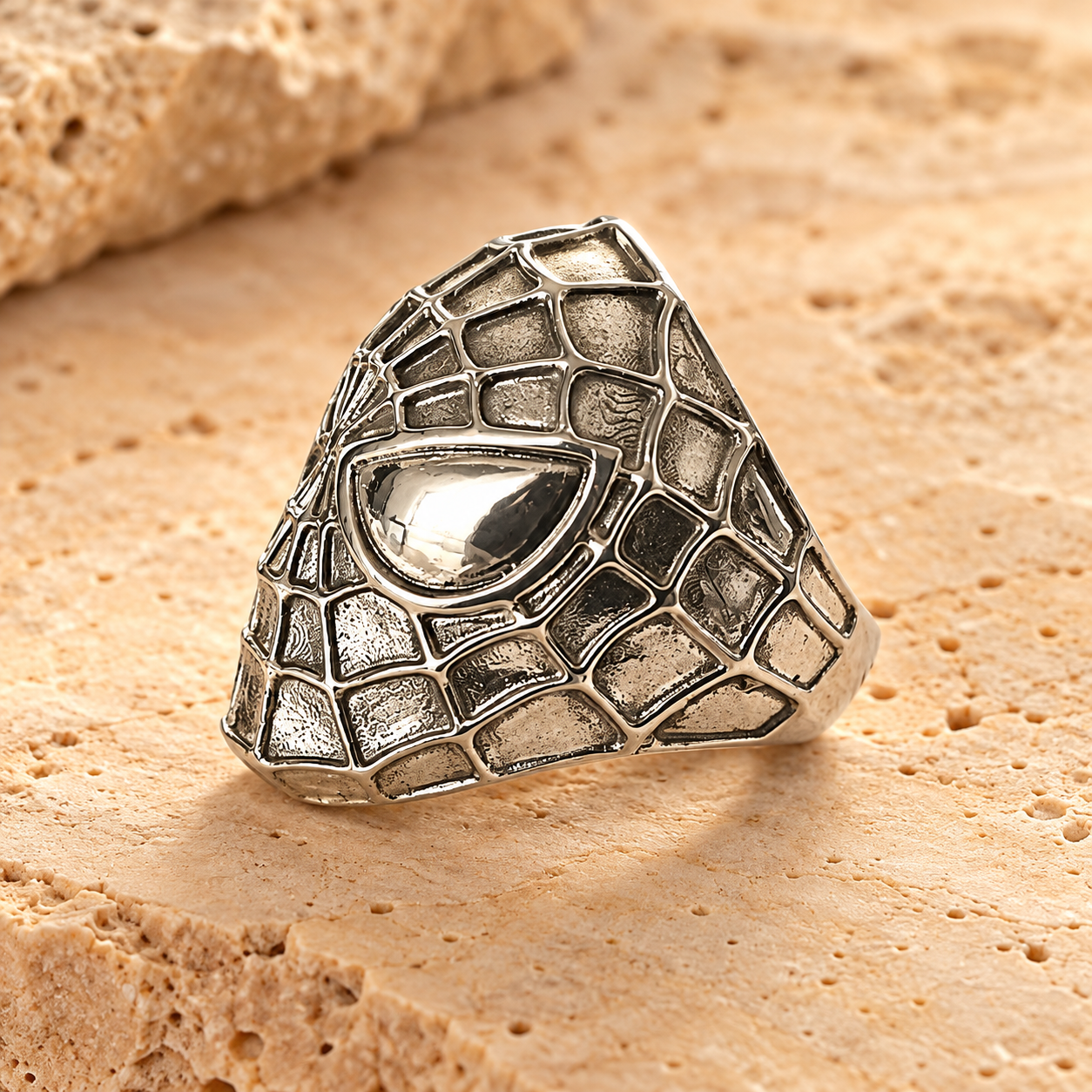 Zilveren Spiderman ring