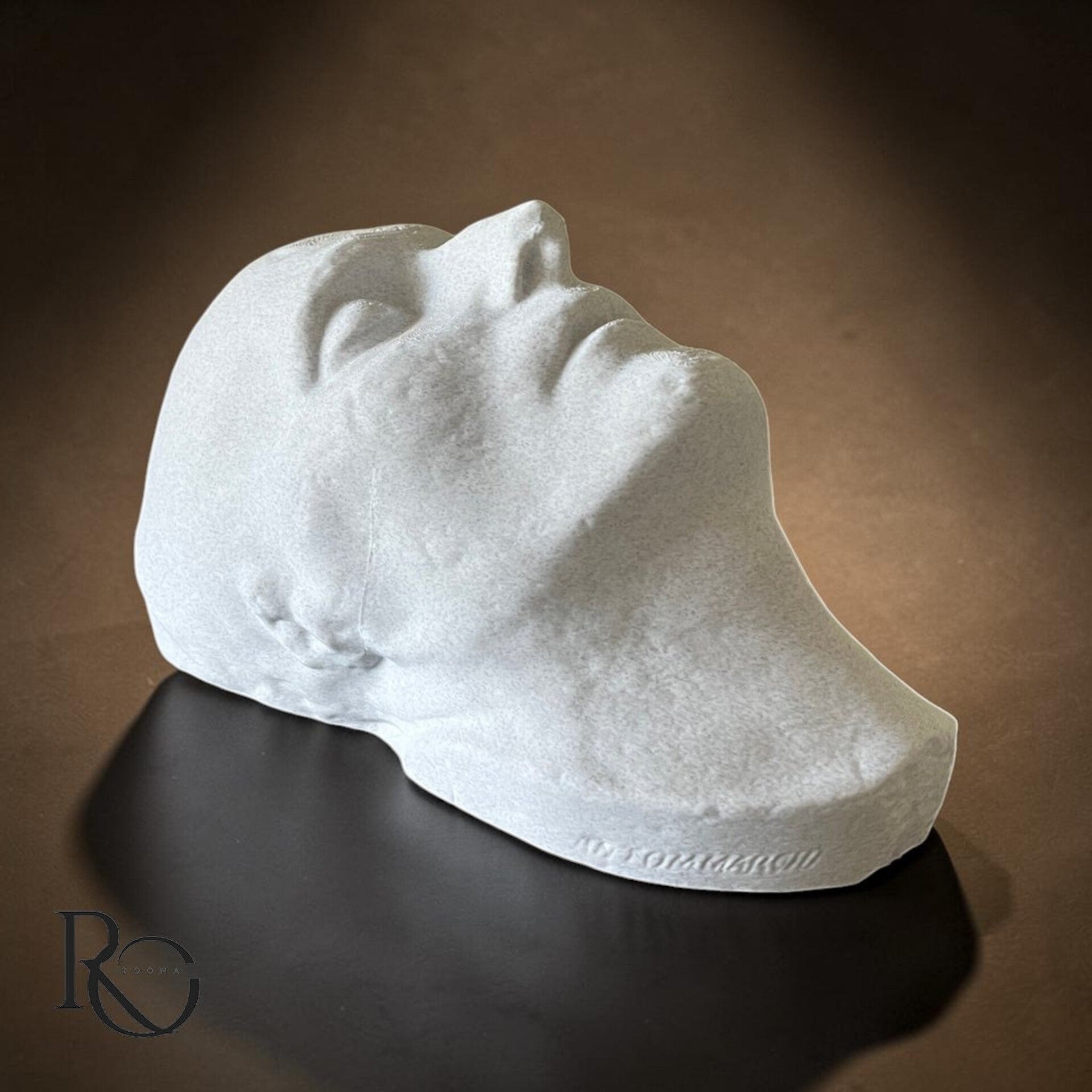Napoleon Bonaparte Dodenmasker – Authentieke 3D Scan – Historisch Beeld – Marble Look