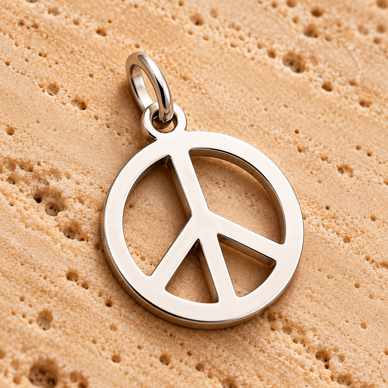 Zilveren Peace Hanger – 925 Sterling