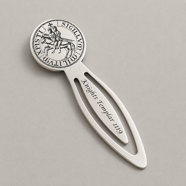 Zilveren bladwijzer Tempeliers Knights Templar 925 zilver luxe boekenlegger