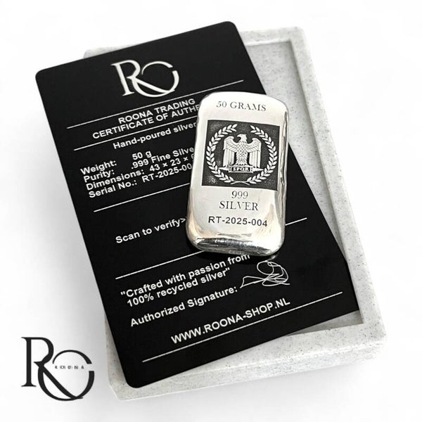 50 Gram Roman Eagle Spqr zilverbaar