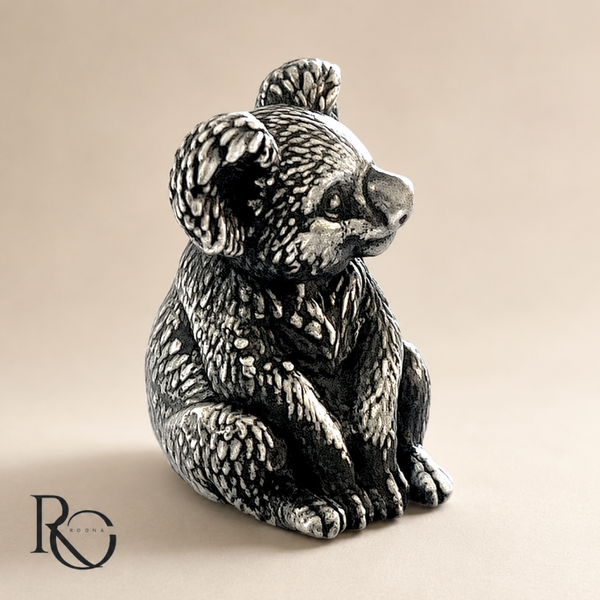Miniatuur koala – handgemaakt beeldje van 925 zilver